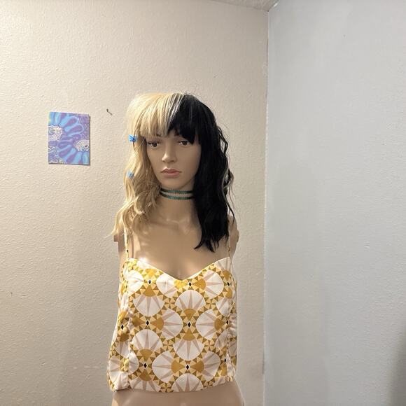 Revolve House of Harlow 1960 crop top yellow Size Large Excellent Condition - Picture 2 of 6